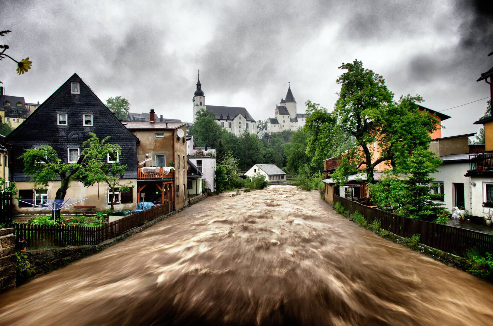 Hochwasser 2013 in Schwarzenberg