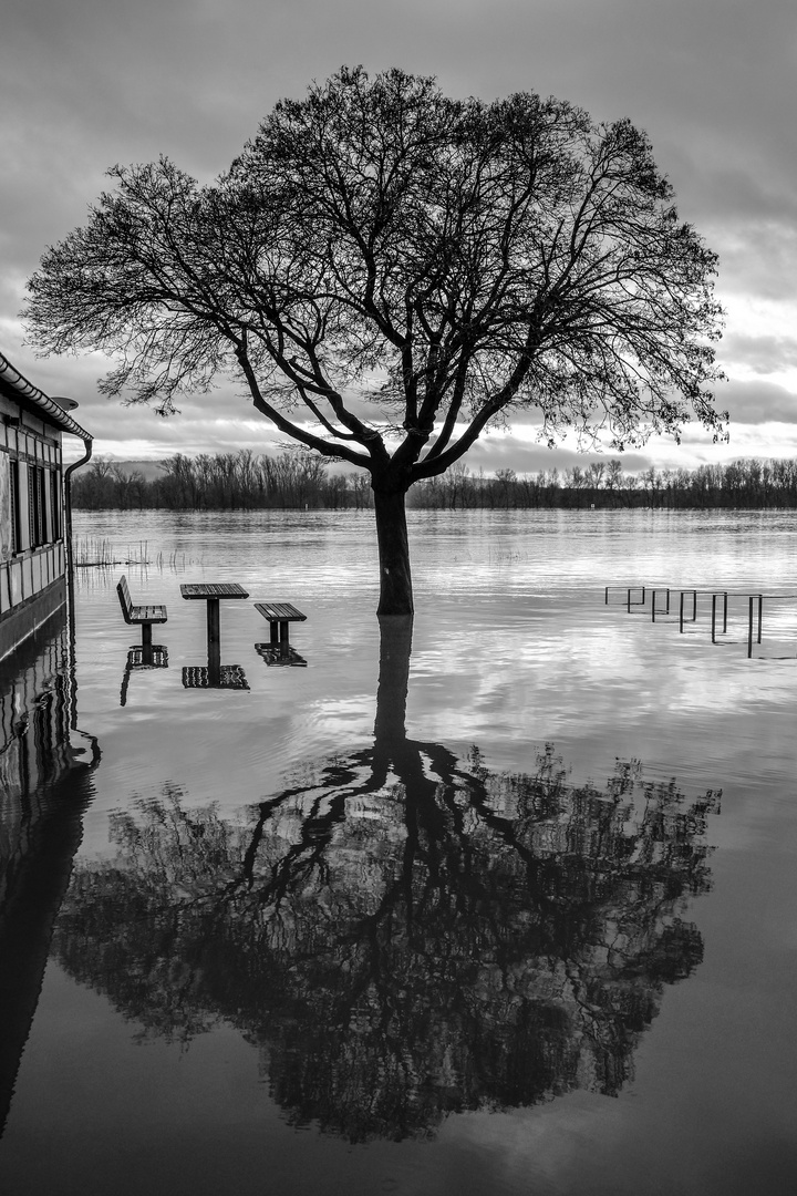 Hochwasser.