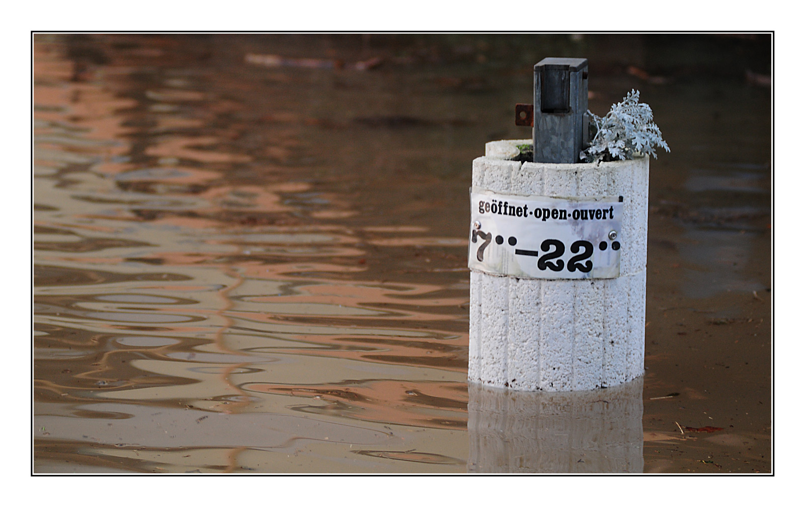 Hochwasser 7 - 22 Uhr