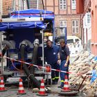 Hochwasser Abwehrkampf in Lauenburg/Elbe