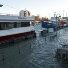 Hochwasser am Alten Strom in Warnemünde (3)