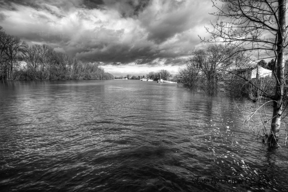 Hochwasser am Biedensand.....