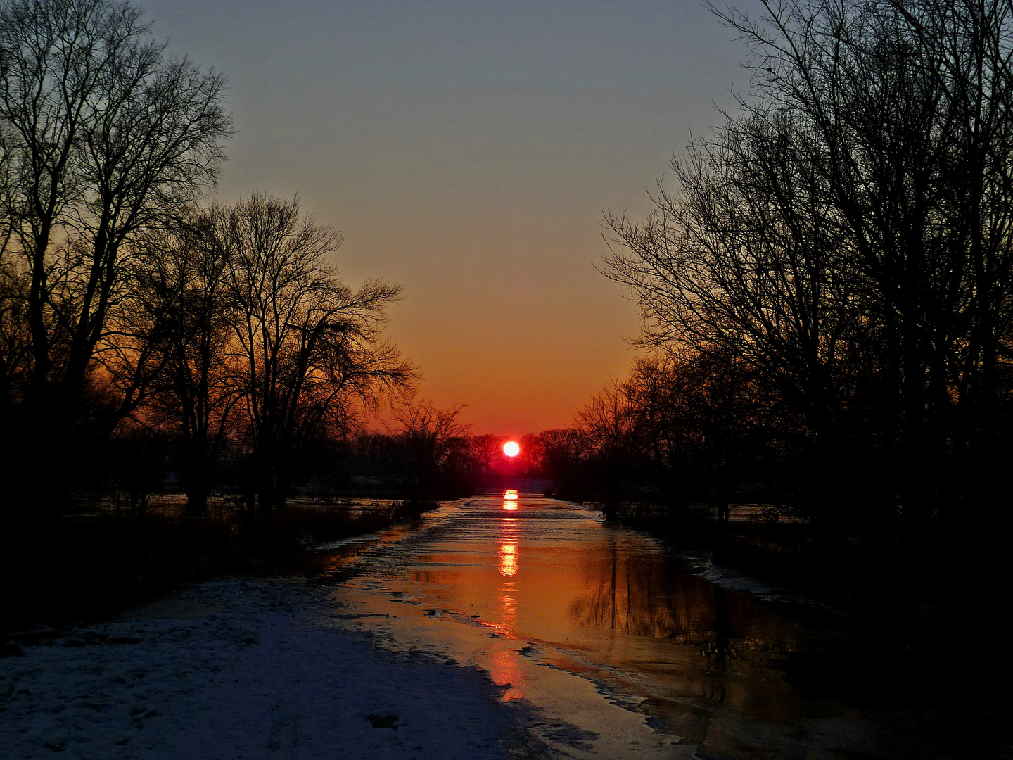 Hochwasser am letzten Januartag 2012