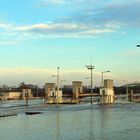 Hochwasser am Main -Schleuse Kostheim- 