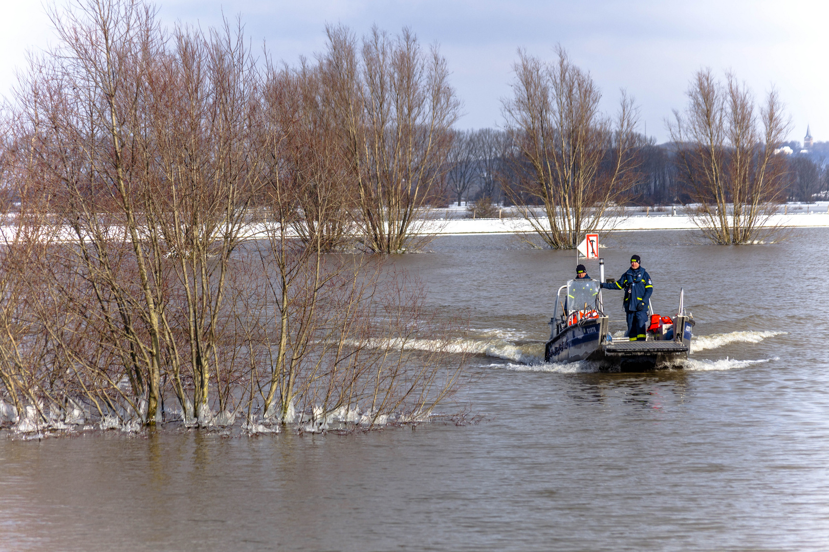 Hochwasser am Niederrhein