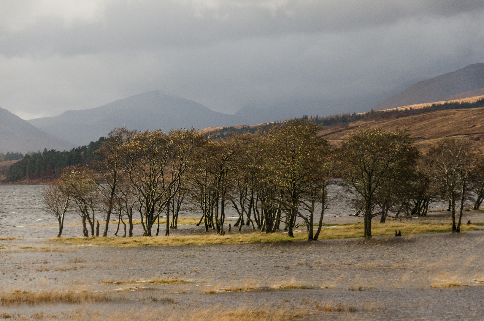 Hochwasser am Pass of Glencoe