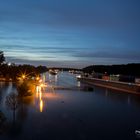 Hochwasser am Rhein bei Germersheim 07.05.2015