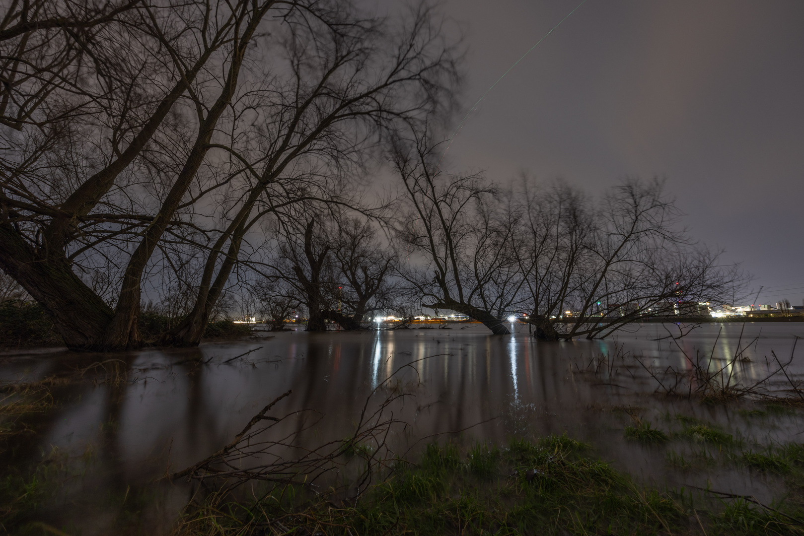 Hochwasser am Rhein