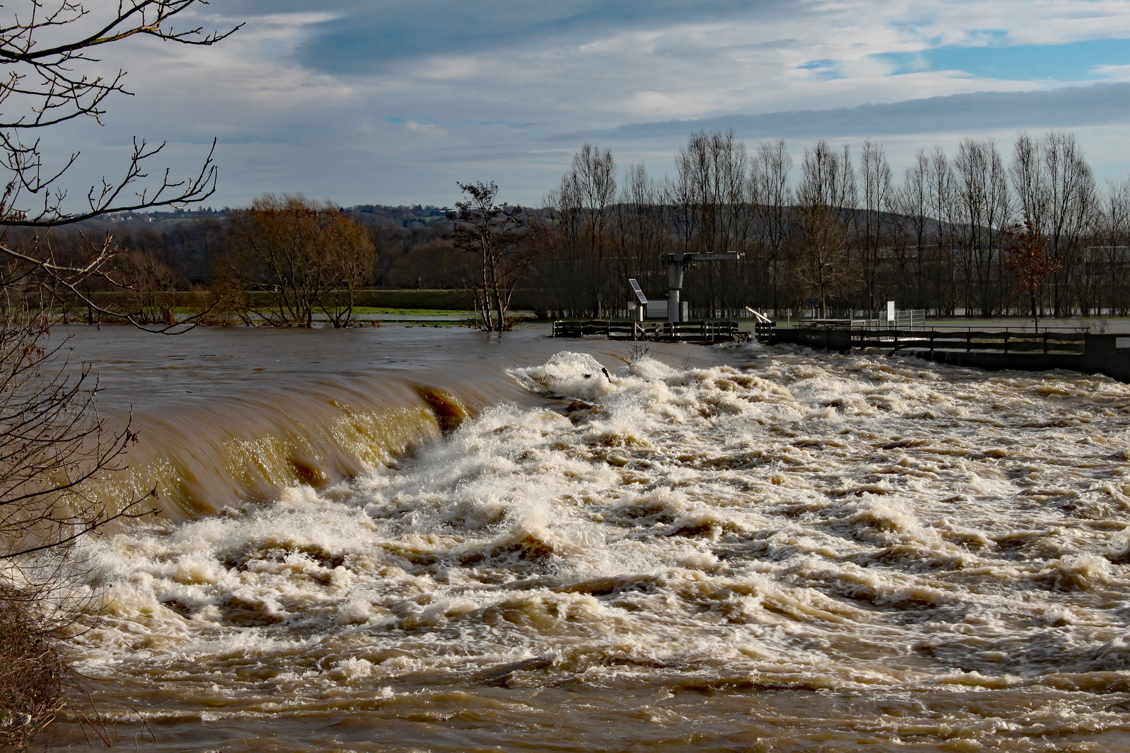 Hochwasser am Siegwehr