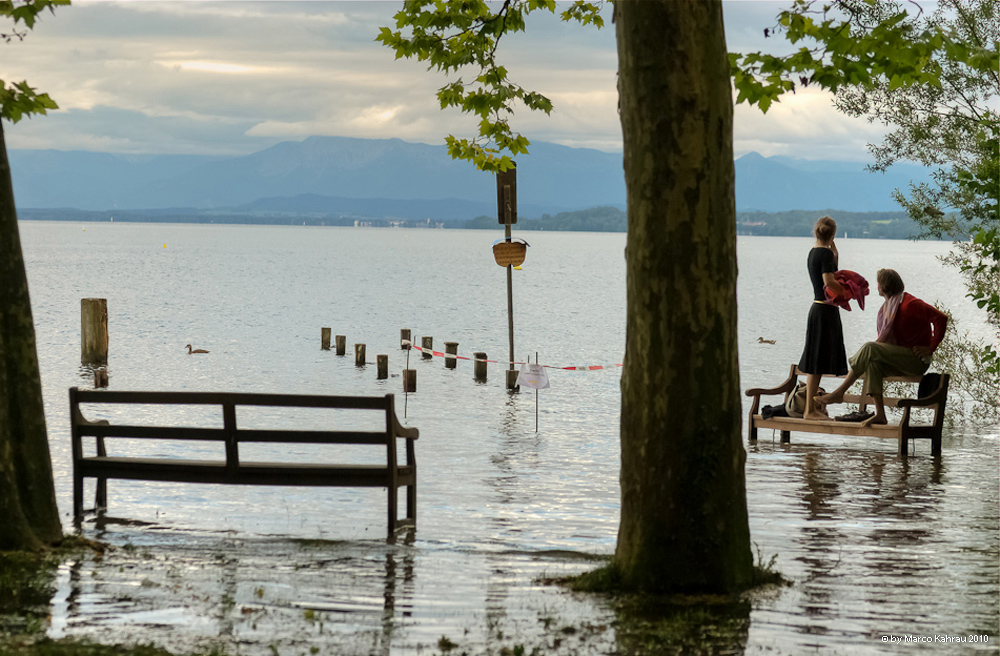 Hochwasser am Starnberger See