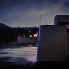 Hochwasser am Stauwehr Baldeneysee