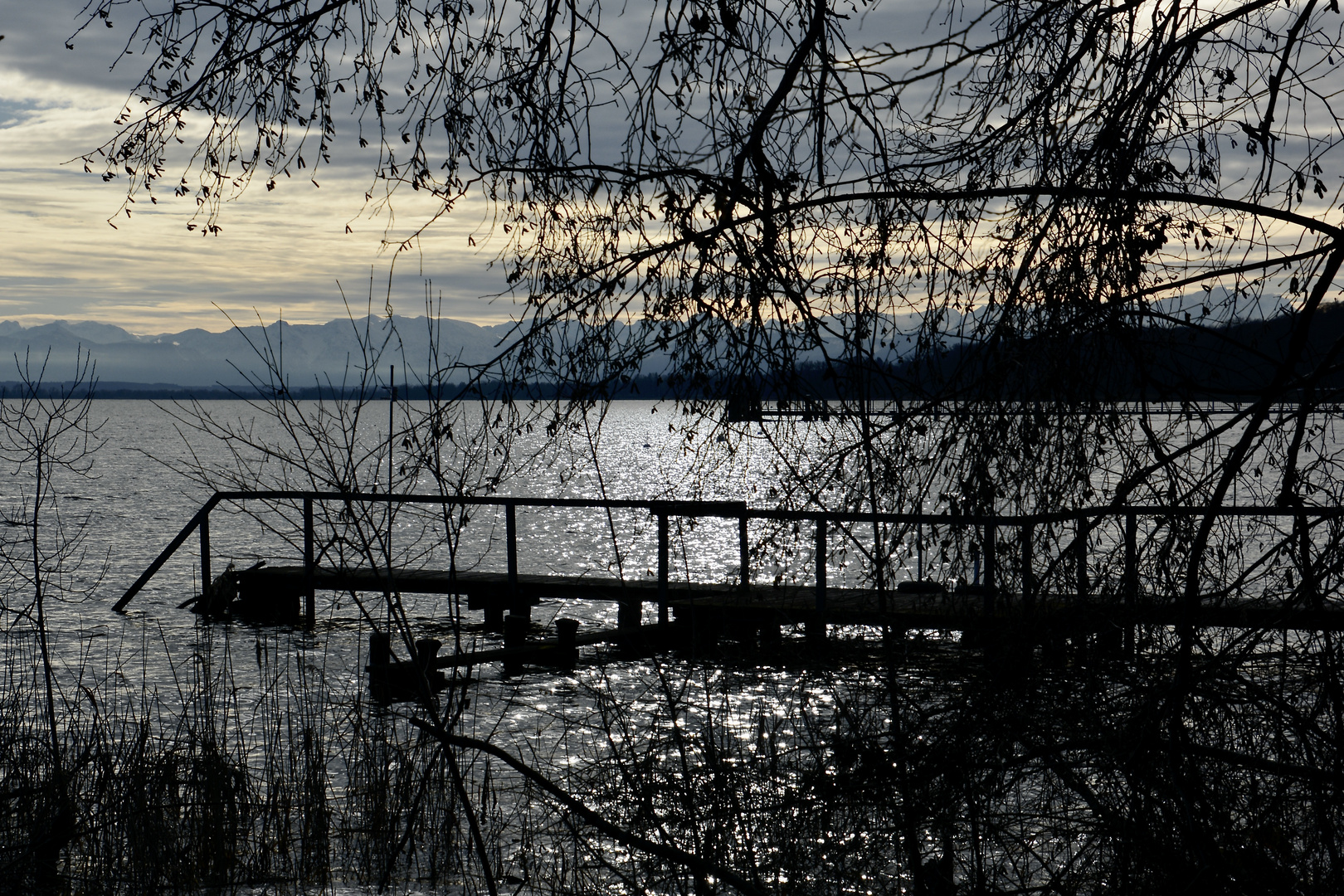 Hochwasser am Steg