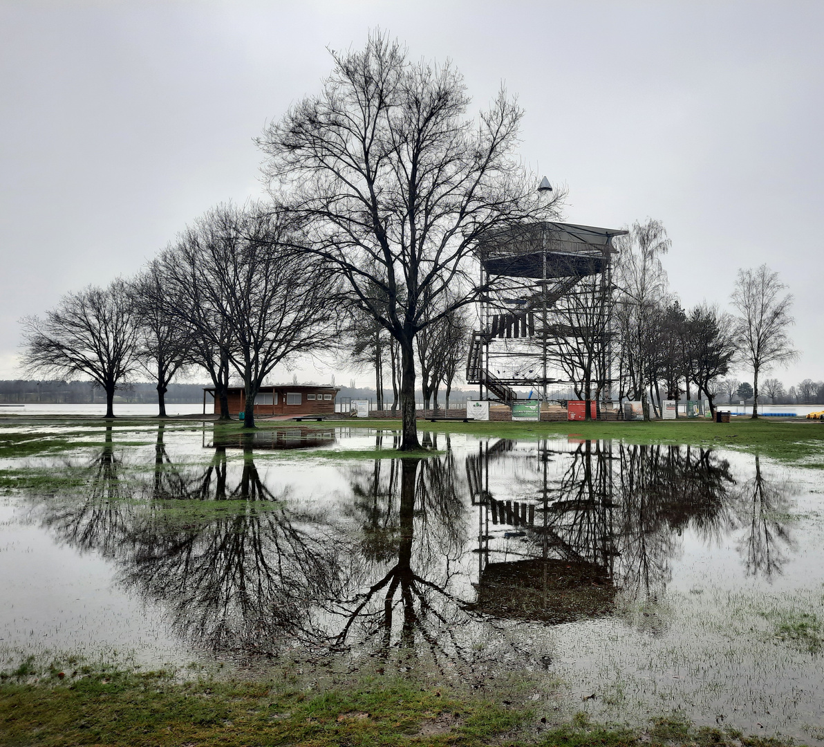 hochwasser am tankumsee