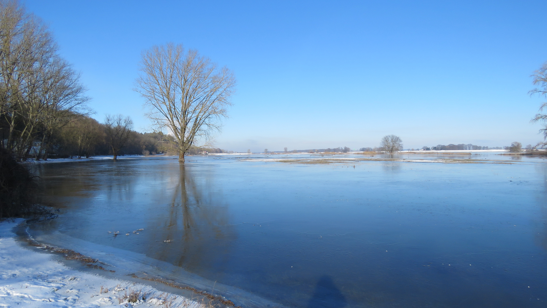 Hochwasser an der Elbe...