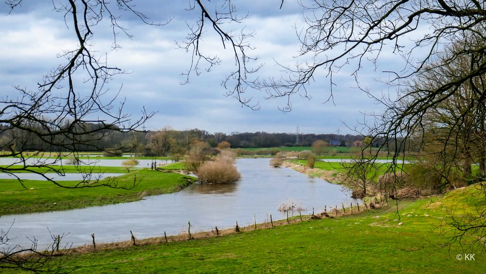 Hochwasser an der Ems