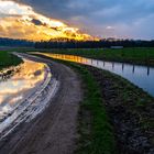 Hochwasser an der Hase bei Natbergen/Stockum