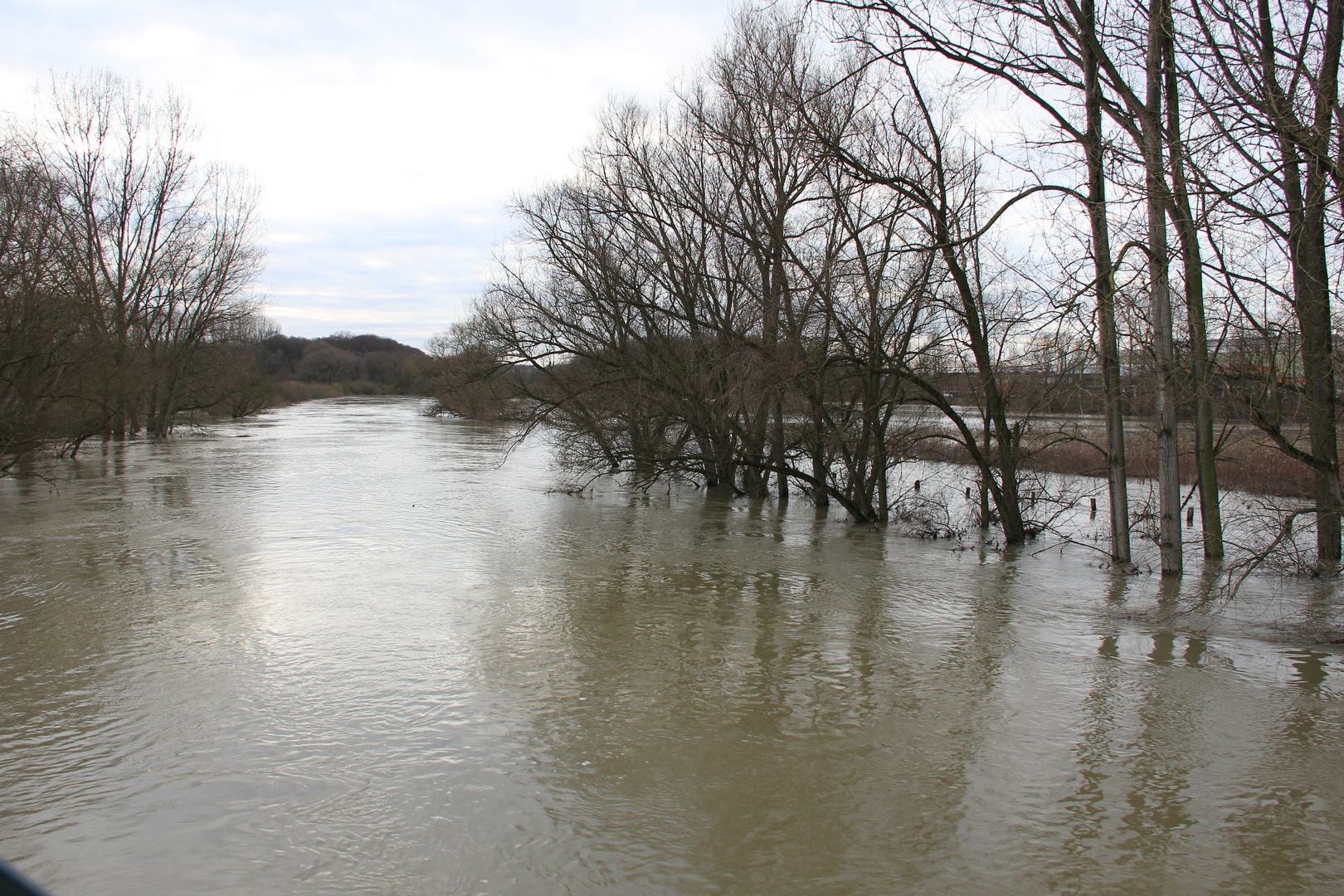 Hochwasser an der Lippe