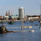 Hochwasser an der Maas bei Roermond am 23 März 2008 4