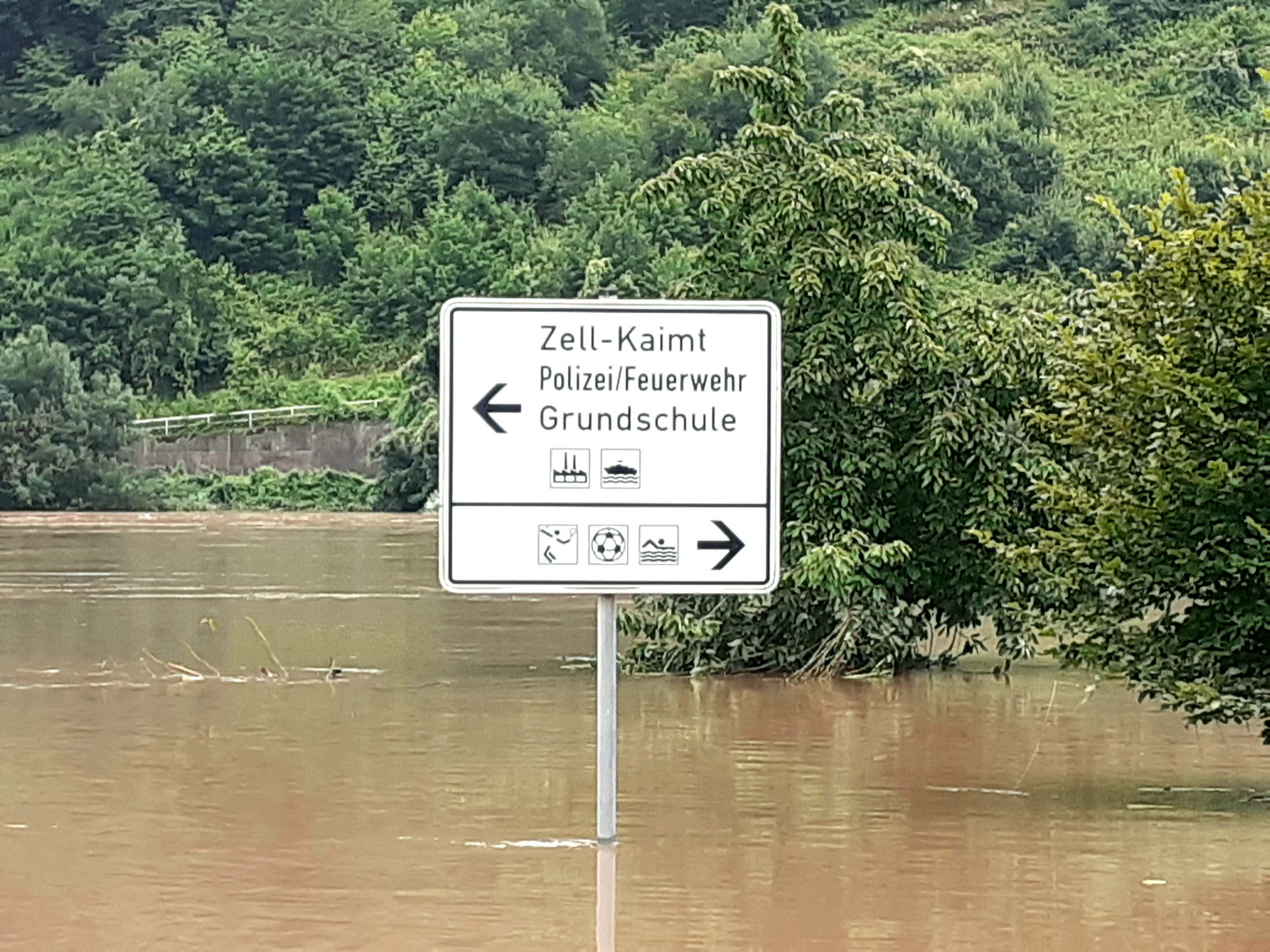 Hochwasser an der Mosel