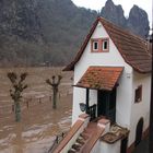 Hochwasser an der Nahe 2011 - Fischerhaus in Bad Münster