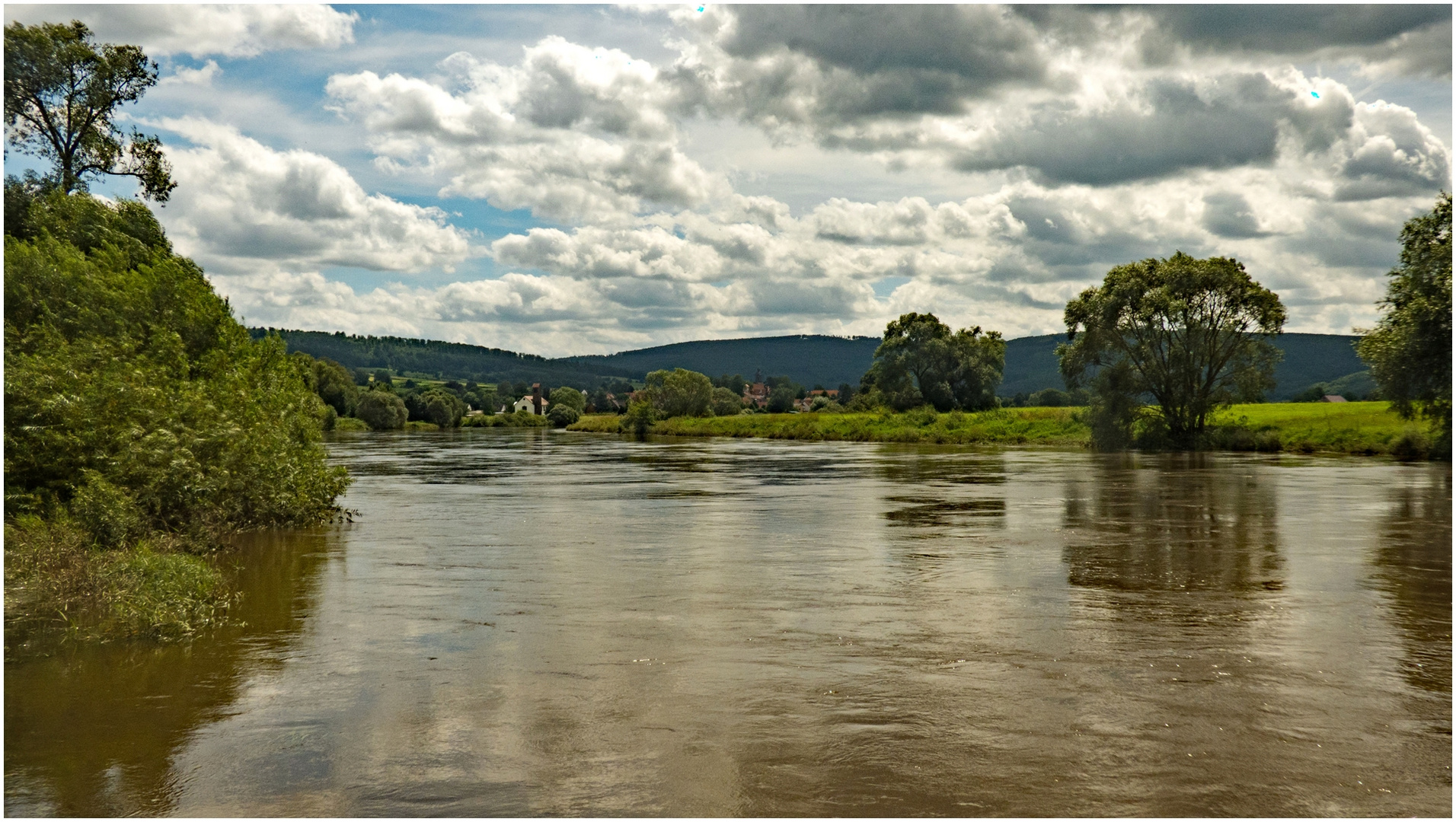 Hochwasser an der Oberweser