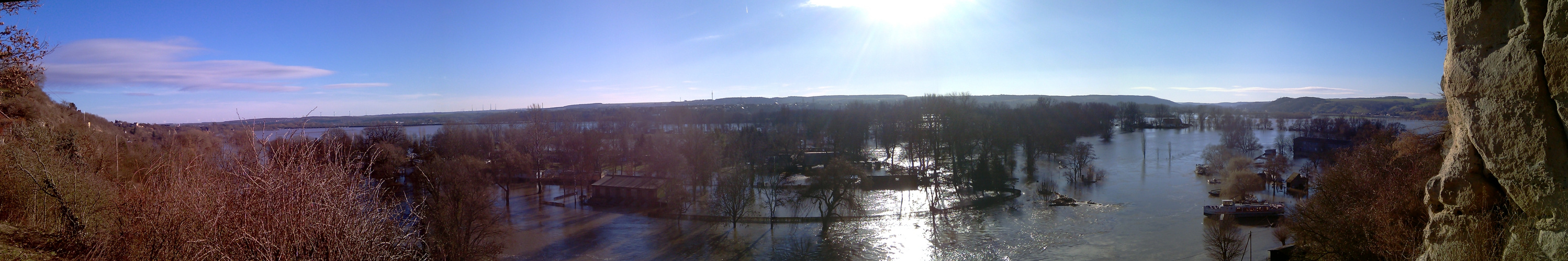 Hochwasser an der Saale