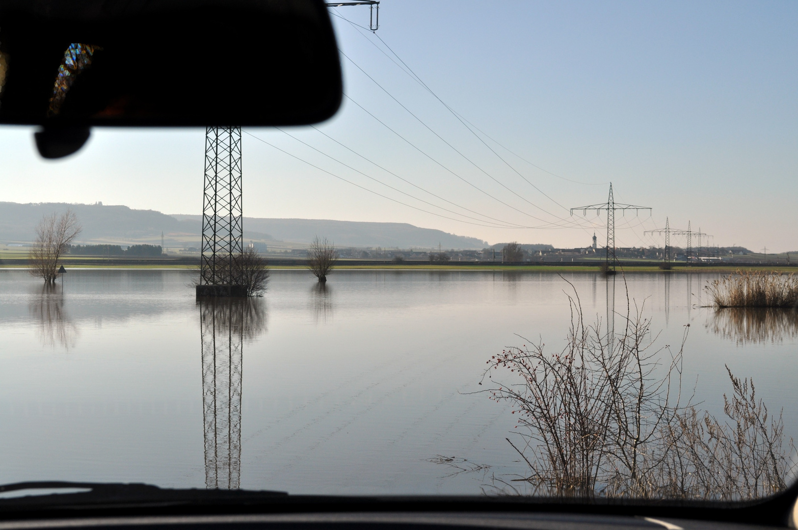 Hochwasser bei Gundelsheim