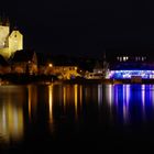 Hochwasser bei Nacht