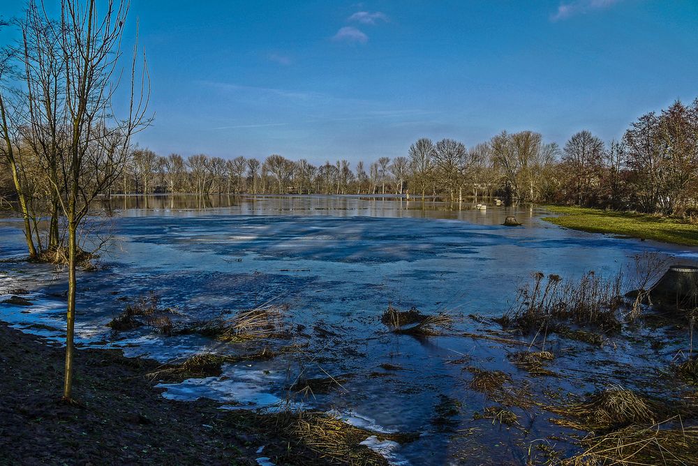 Hochwasser bei Rötha