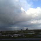 Hochwasser bis zum Campingplatz