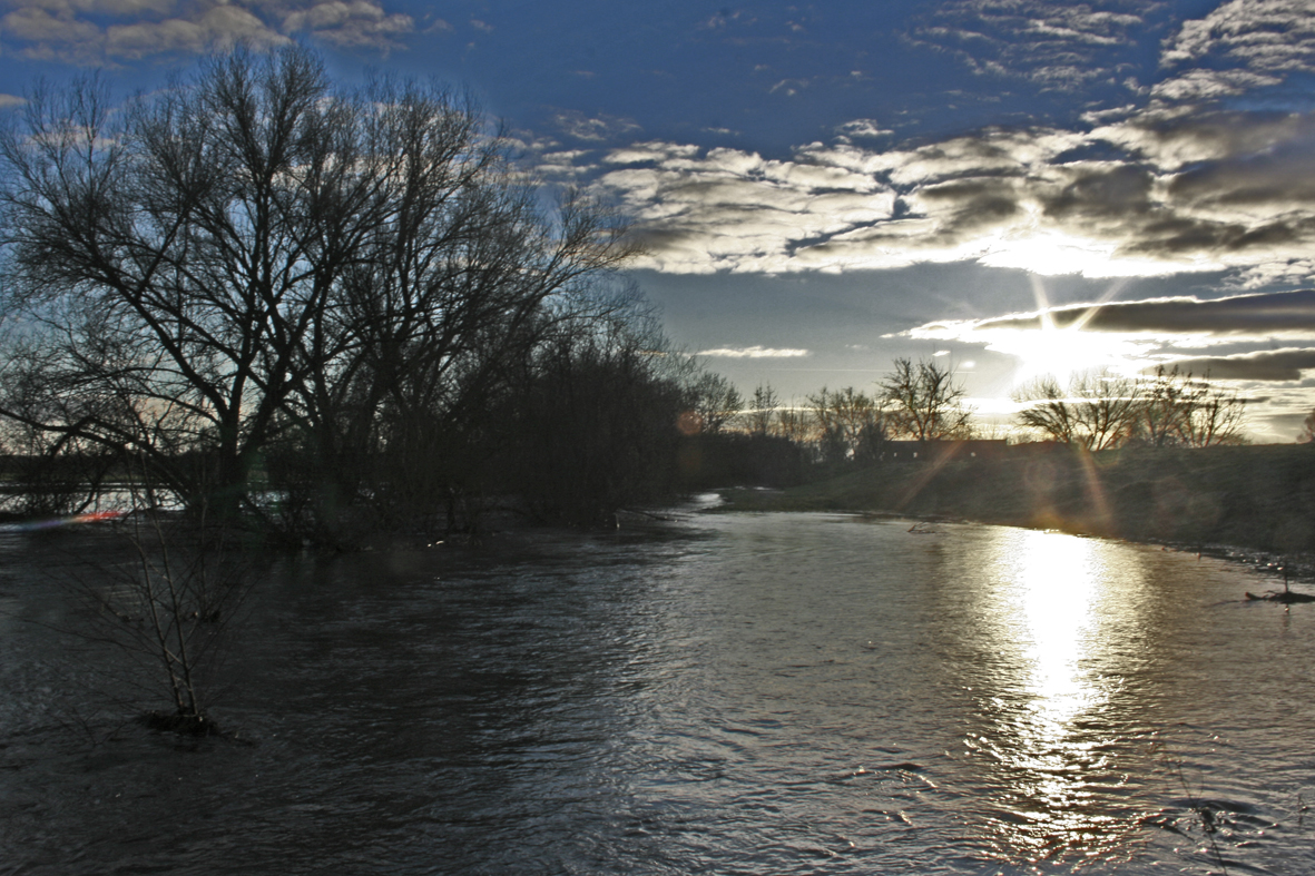 Hochwasser der Bode bei Ditfurt