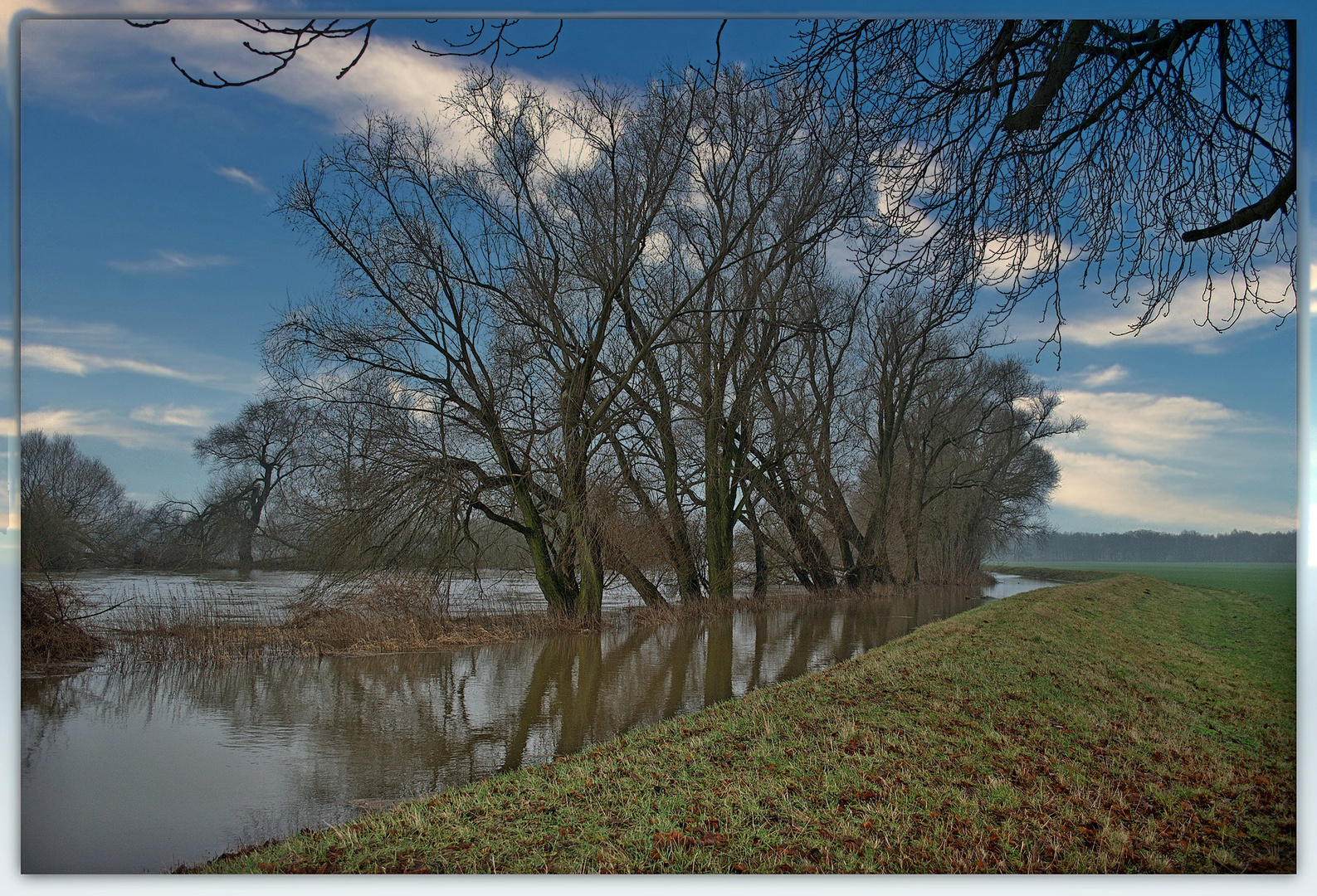 Hochwasser  der Mulde