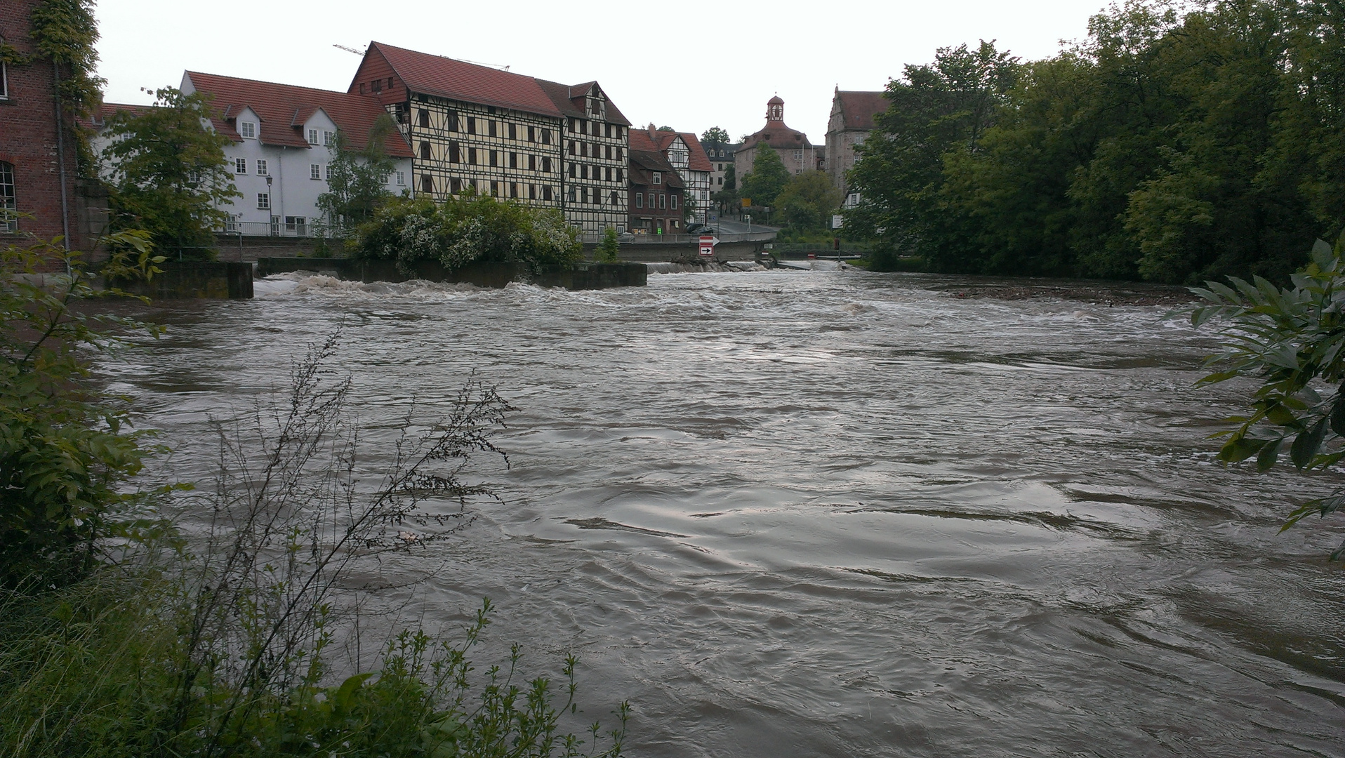 Hochwasser der Werra 2013 in Eschwege