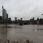 Hochwasser Eisernersteg in Frankfurt am (im) Main