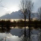 Hochwasser im Gegenlicht