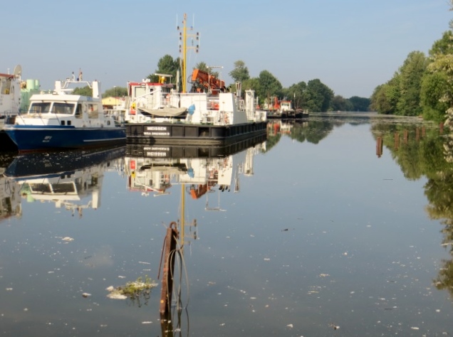 Hochwasser im Hafen