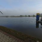 Hochwasser im Herbst am Bleckeder Hafen