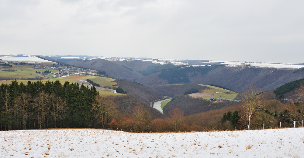 Hochwasser im Tal der Obersauer