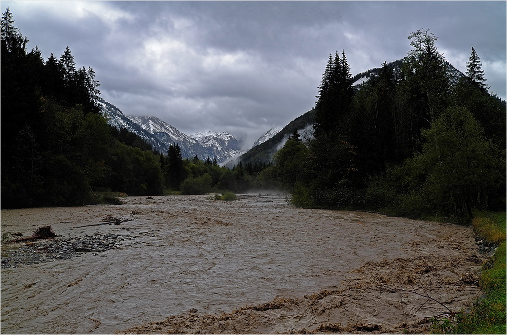 Hochwasser im Trettachtal