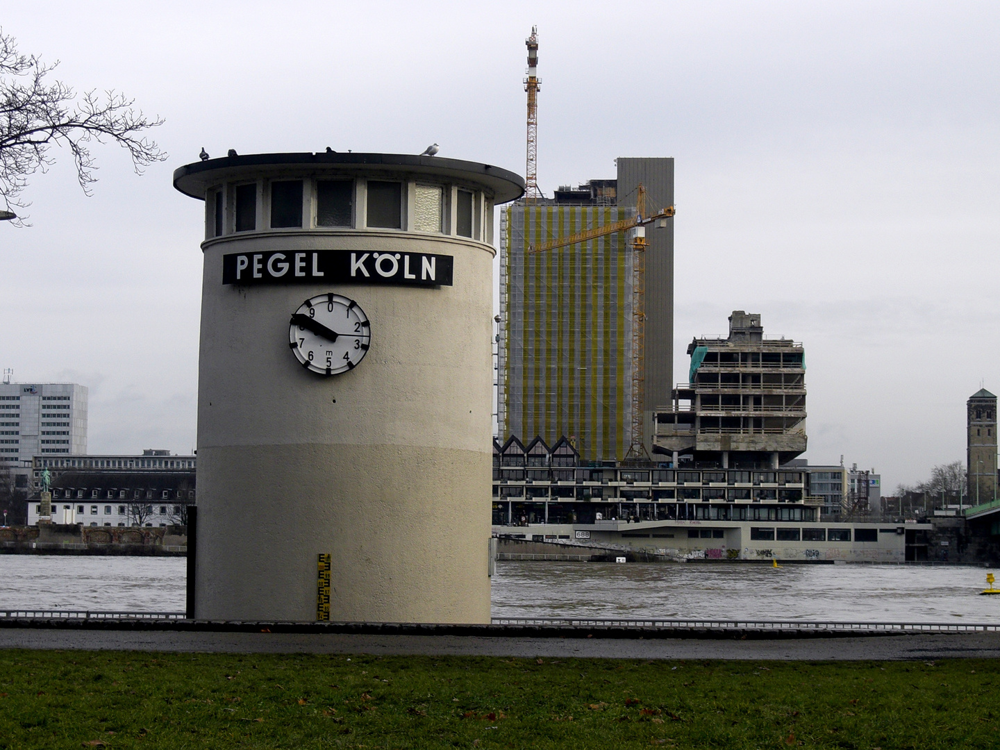 Hochwasser in der Kölner Altstadt