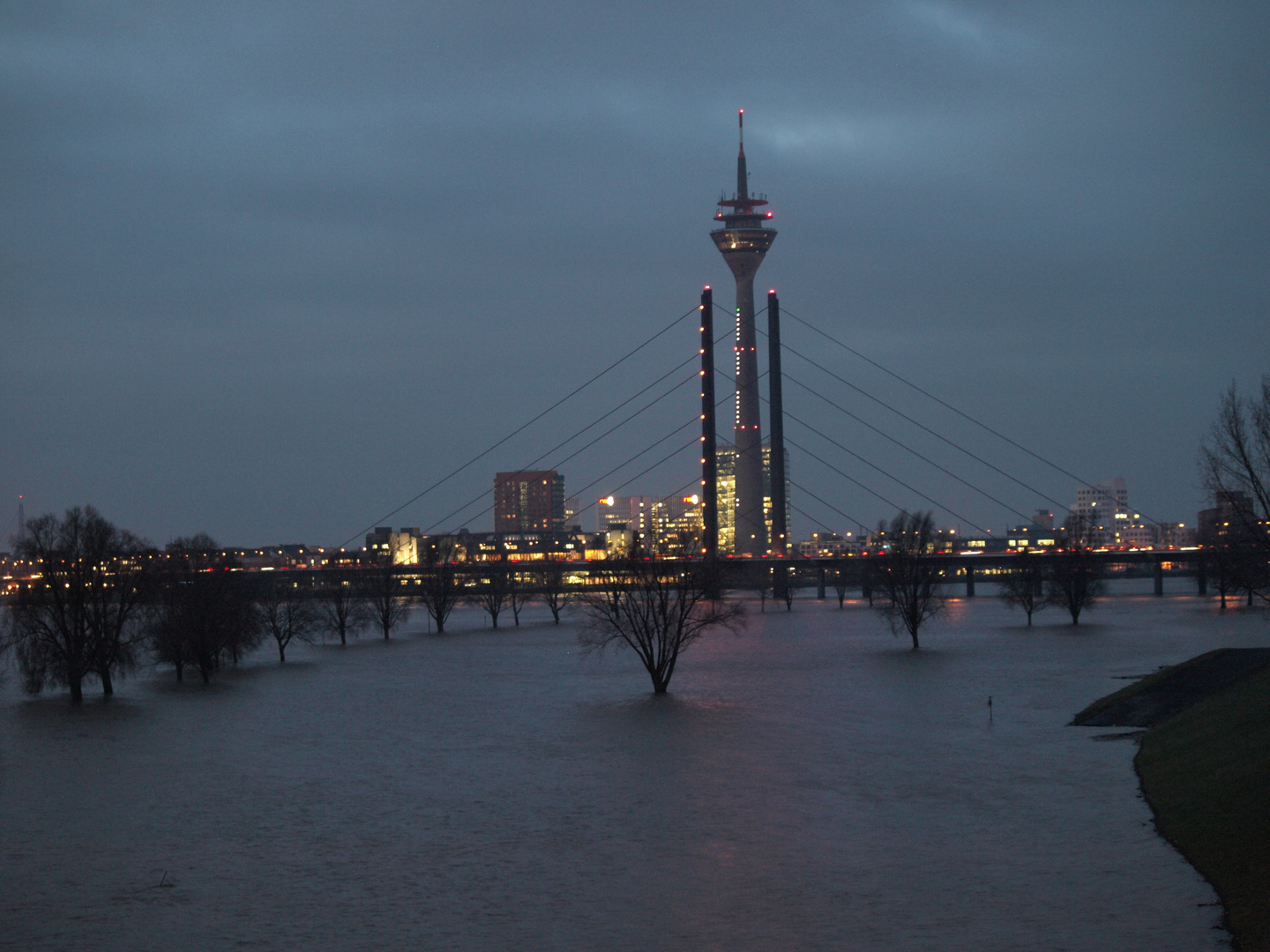 Hochwasser in Düsseldorf