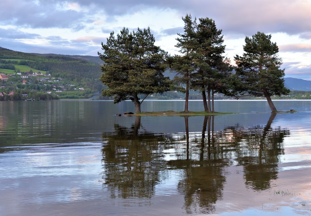 Hochwasser in Fagernes