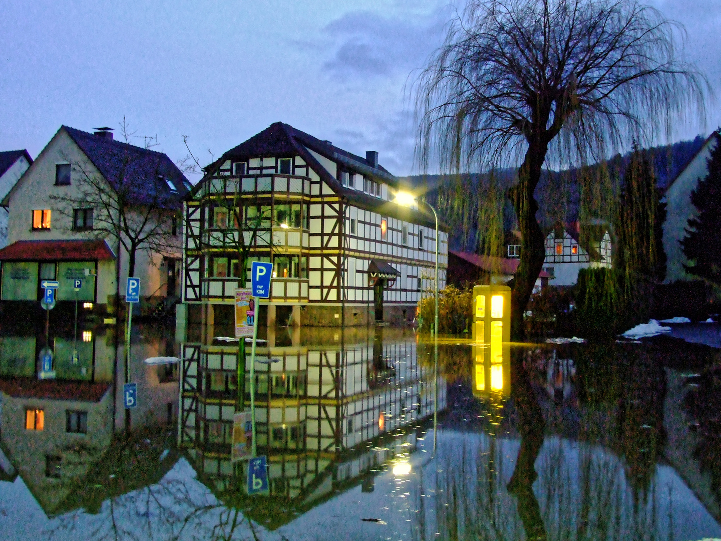 Hochwasser in Gieselwerder