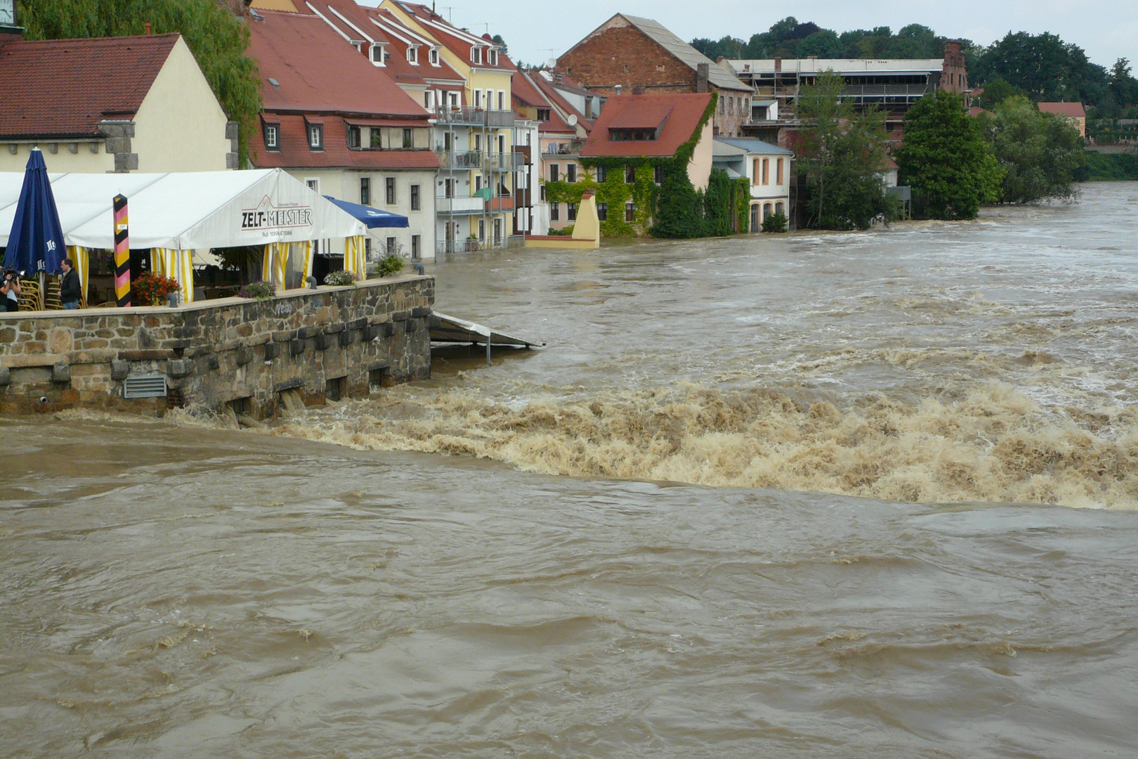 Hochwasser in Görlitz am 08.08.2010