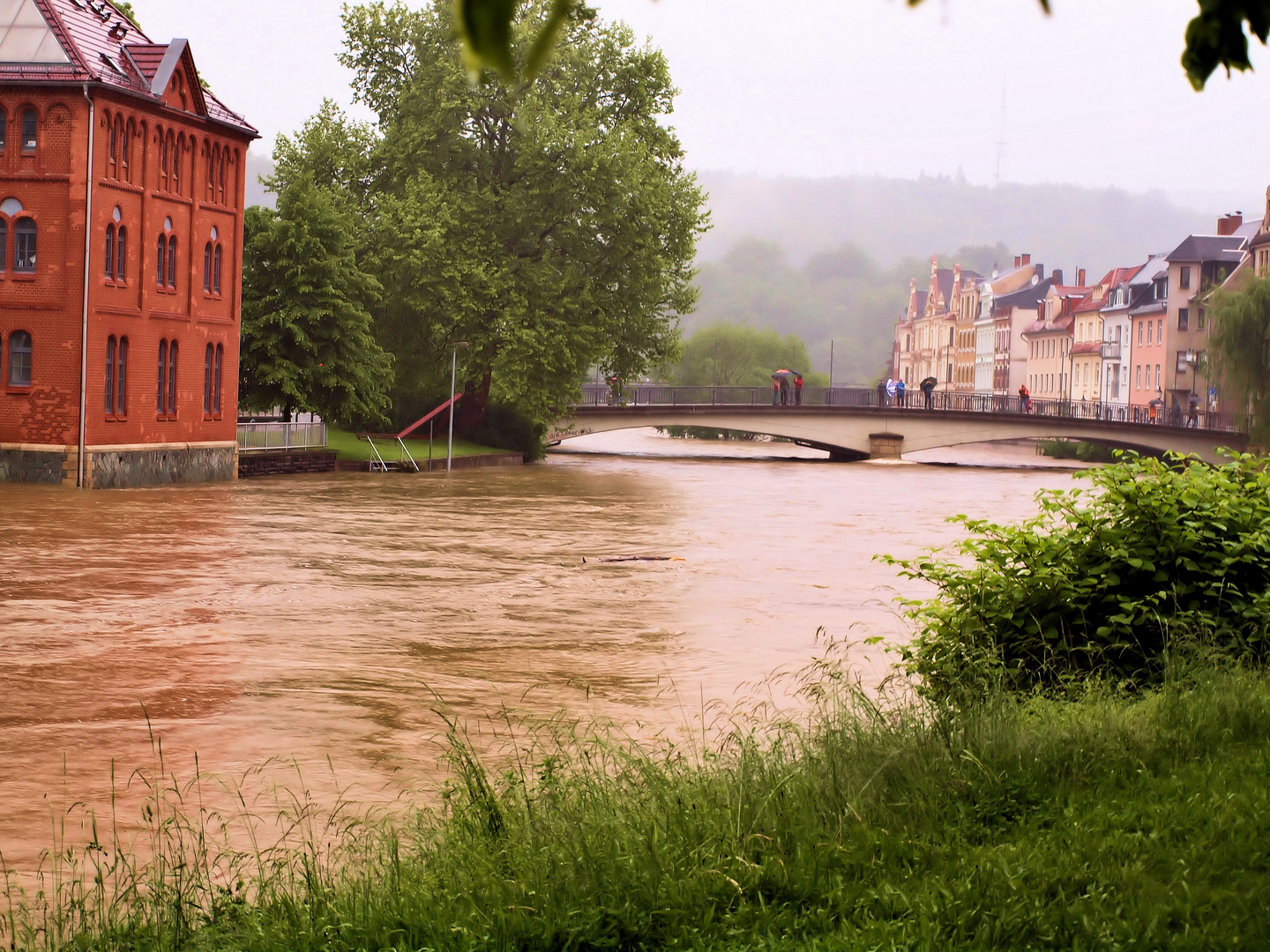 Hochwasser in Greiz