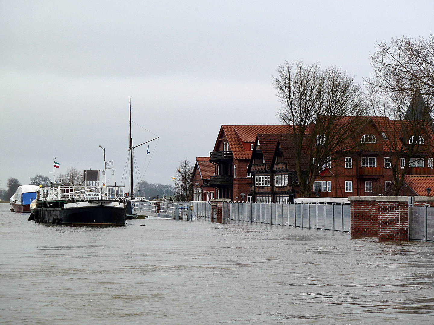 Hochwasser in Hitzacker (Elbe)