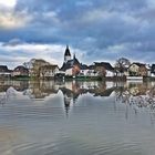 Hochwasser in Lüchtringen - Ein Bild wie gemalt