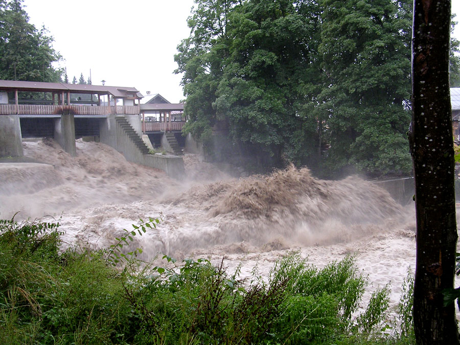 Hochwasser in Obersdorf