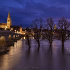 Hochwasser in Regensburg an Weihnachten