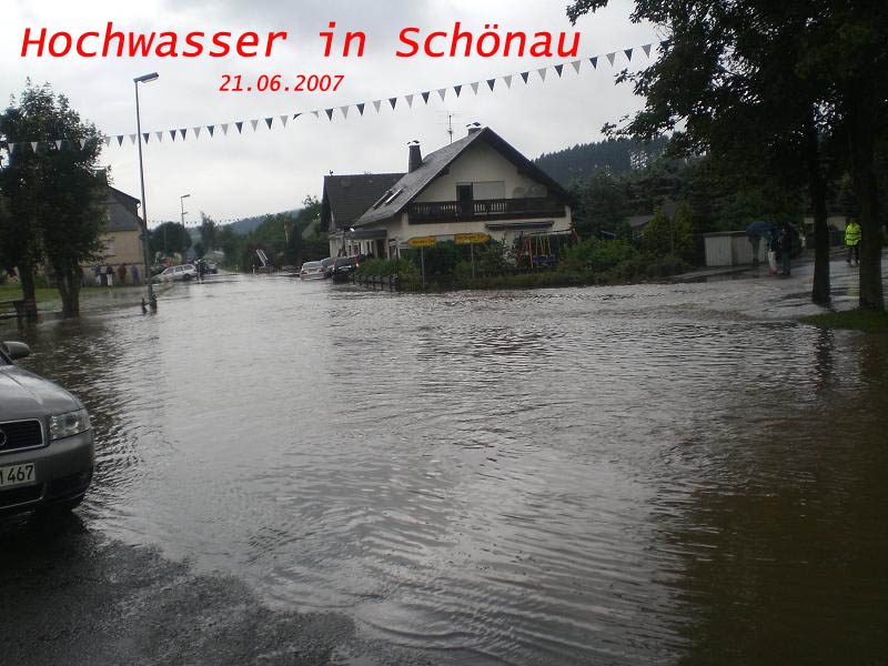 Hochwasser in Schönau